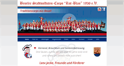 Desktop Screenshot of beueler-stadtsoldaten.de